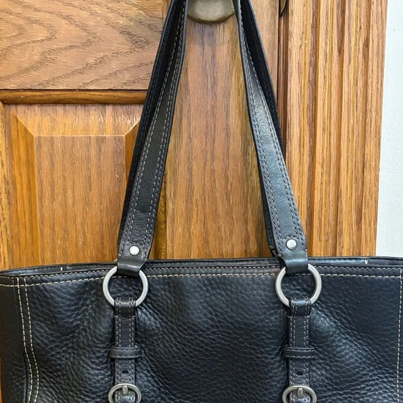 Coach Black Pebbled Leather Shoulder Bag D0851-F12339 Minimalist - Picture 15 of 15